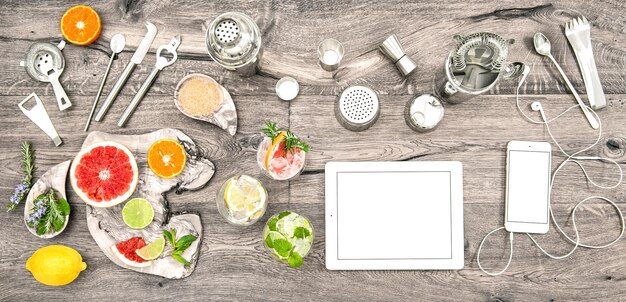 modern kitchen ingredients